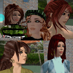 Avatares que usei para explorar o Second Life